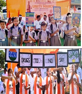 Inmates performed during Unity March